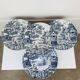 4 English ironstone dinner plates