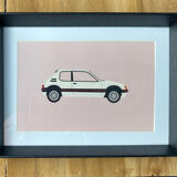 Deco frame collection car 205 Peugeot
