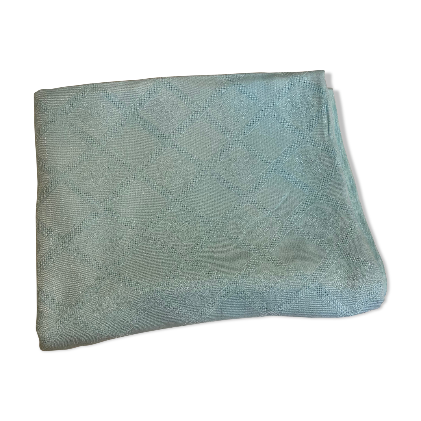 Ancient turquoise tablecloth