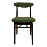 Green olive boucle dining chair from rajmund halas, 1970s,