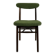 Green olive boucle dining chair from rajmund halas, 1970s,