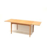 Extendable dining table by Henning Kjaernulf for Vejle Møbelfabrik (Denmark