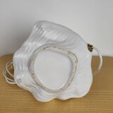 Vintage opaline globe shell lamp