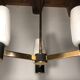 Lustre suspension Arlus 3 branches et tulipes