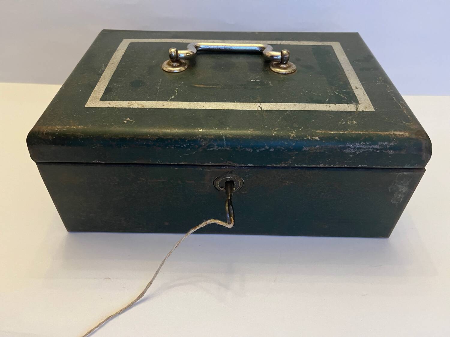 Old metal cash box
