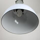 Vintage light blue enamel industrial factory pendant light from ElKo, 1960s