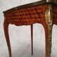 Louis XV Style Writing Table - Gouffé House - Cubes Marquetry - Bois De Rose - 20th