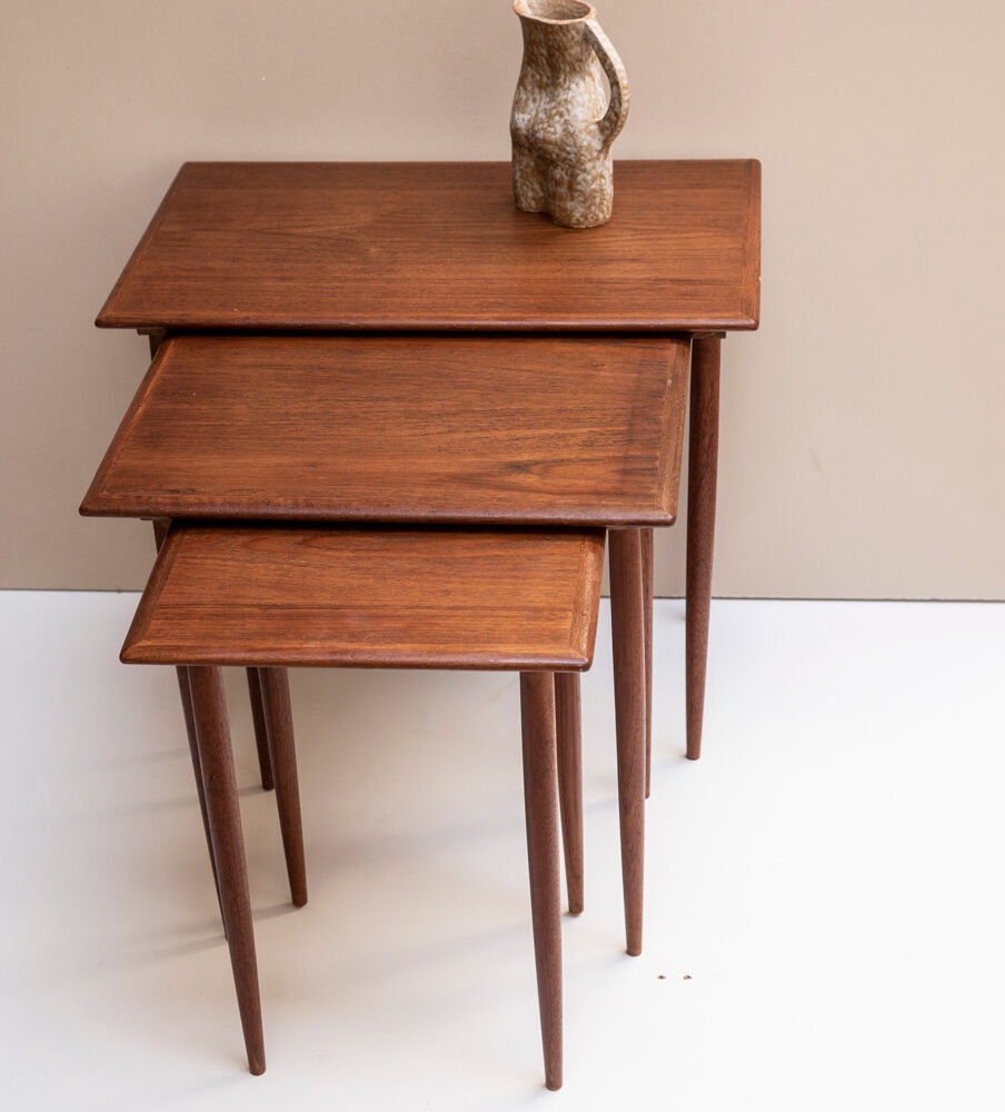 Suite of vintage nesting tables