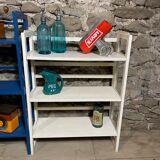 Set of three vintage folding shelves