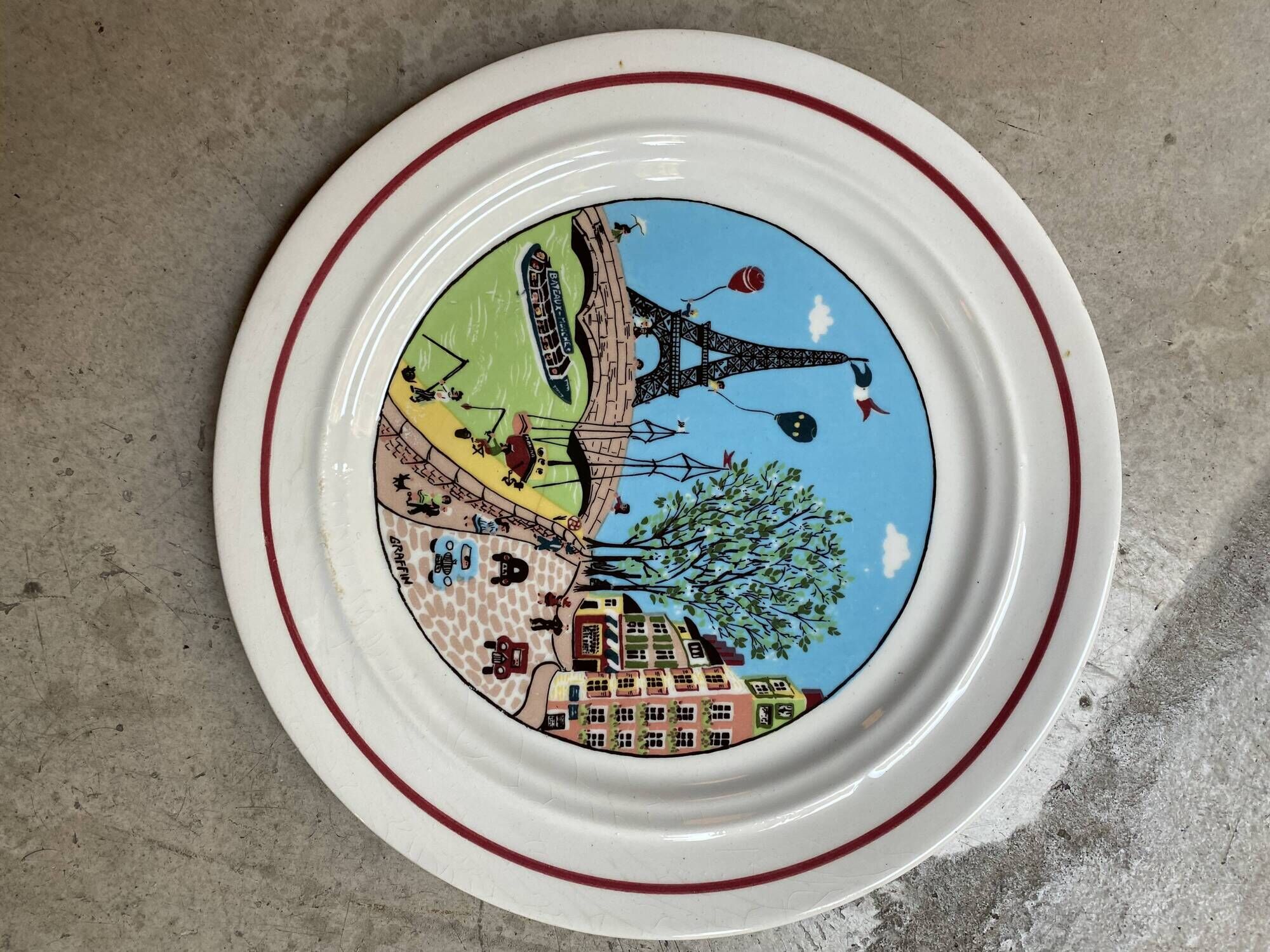 Set of plates Le Fouquet's Italy San Marciano Graffin
