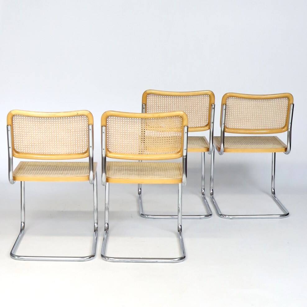 Set of four B 32 chairs by Marcel Breuer