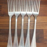 Set of 5 forks and 5 tablespoons Christofle Alfenid