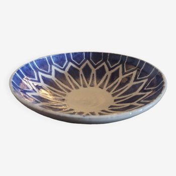 Enamelled stoneware bowl - Mediterranean work