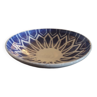 Enamelled stoneware bowl - Mediterranean work