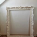 Large frame montparnasse foliage carved wood patinated