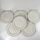 Lot de 6 assiettes plates Villeroy & boch, liseré bordeaux / violet, XXe