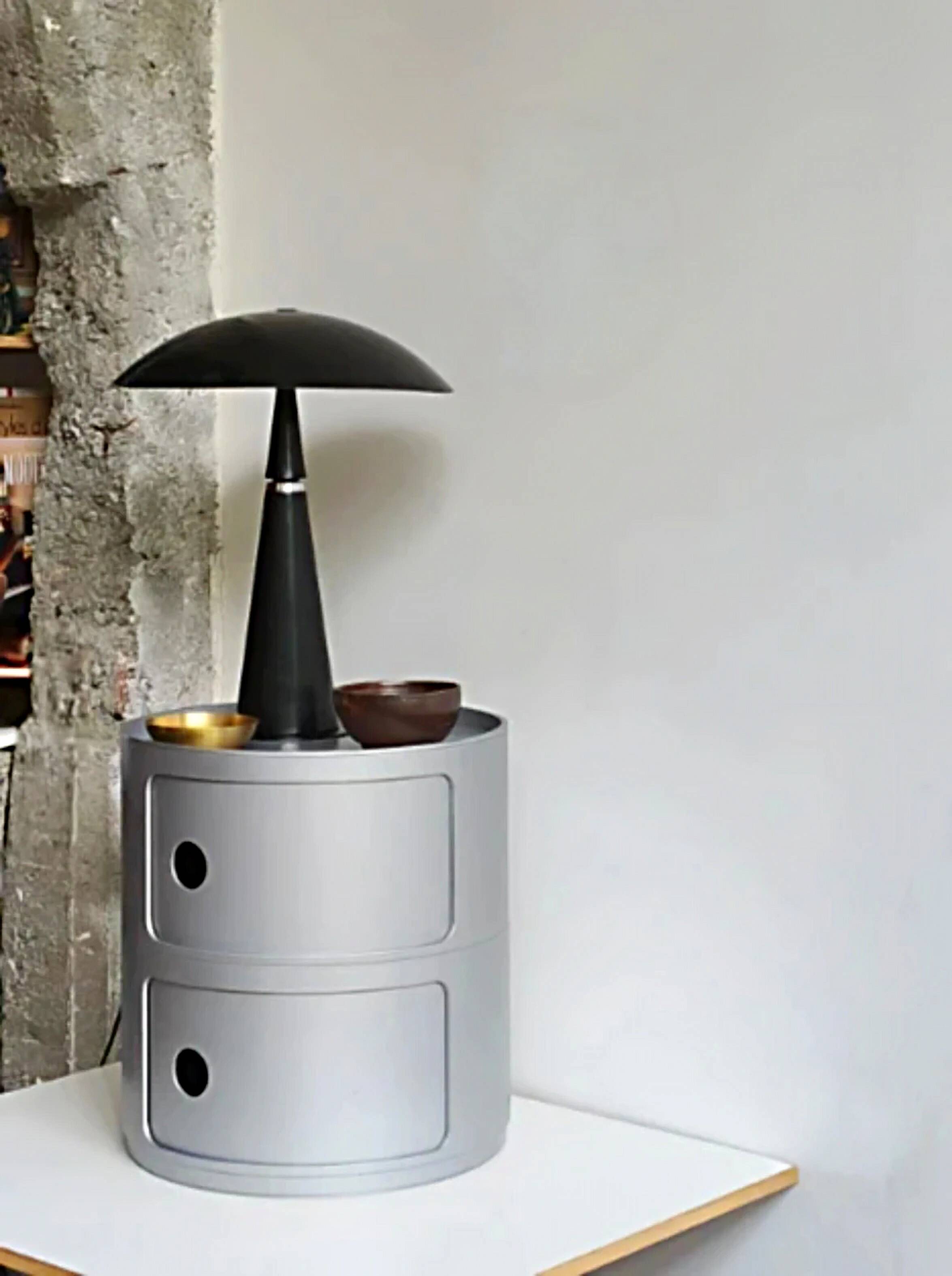 Modular components Kartell silver, A. Castelli