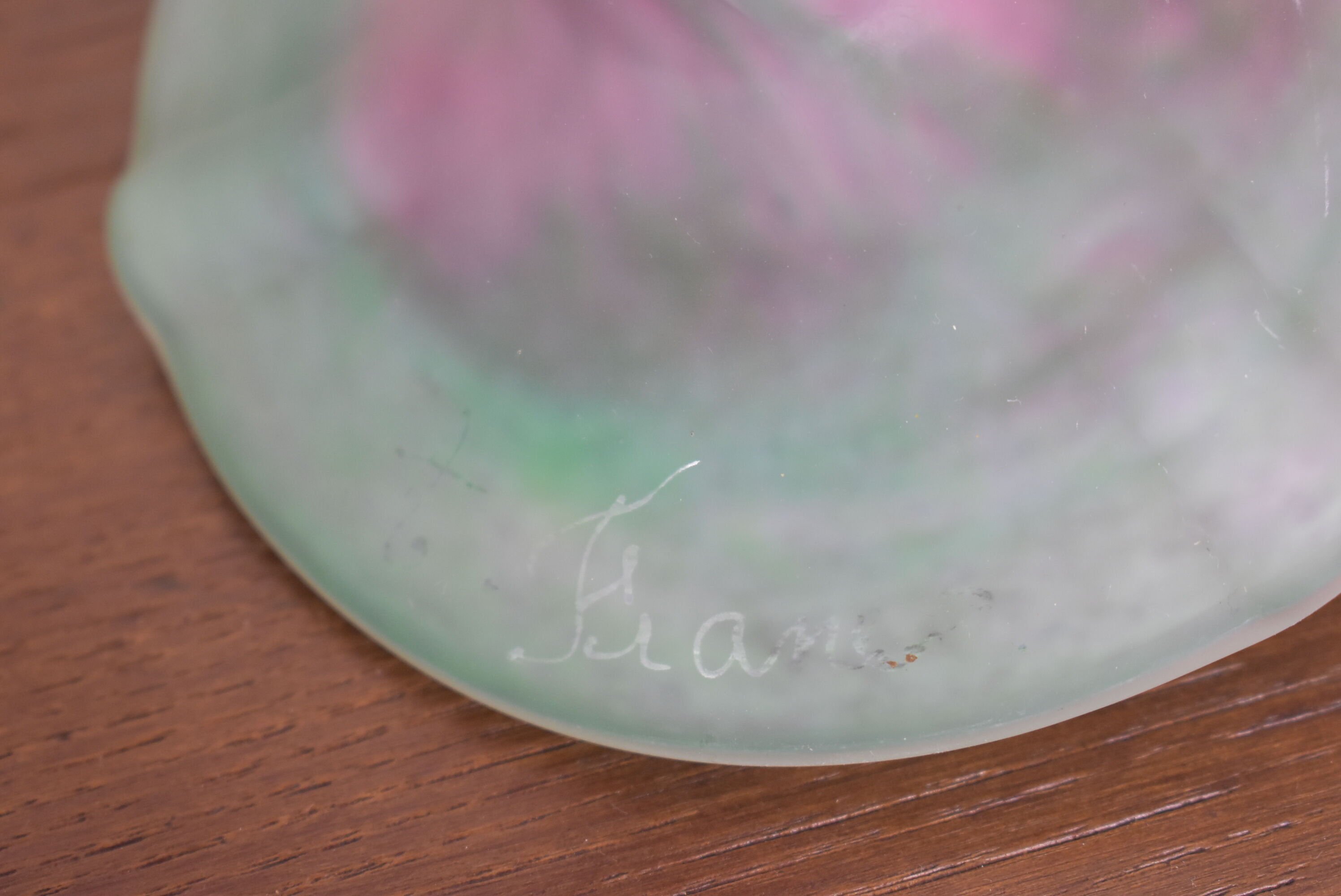 glass paste lamp foot by A. France