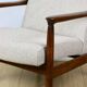GFM-64 armchair, design by Edmund Homa from the 70s, beige boucle - 2 pieces available