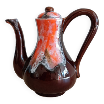 Vallauris earthenware teapot and coffee pot from the 70s