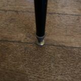 Vintage Oval Glass and Metal Coffee Table