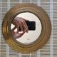 Round brass mirror