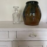Flamed glazed jar