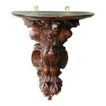 Console d'applique sculptée, forêt noire, 19ème siècle