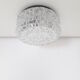 Vintage ceiling lamp / wall lamp - Molded glass - Round shape - 1970