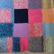 3 patchwork blankets knitted by hand