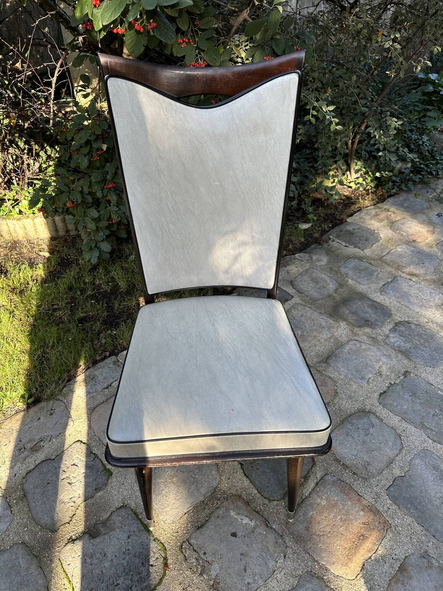 Set of 6 high back dining chairs from the 1950s - 1960s