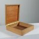 Boîte en bois vintage faite à la main avec des incrustations