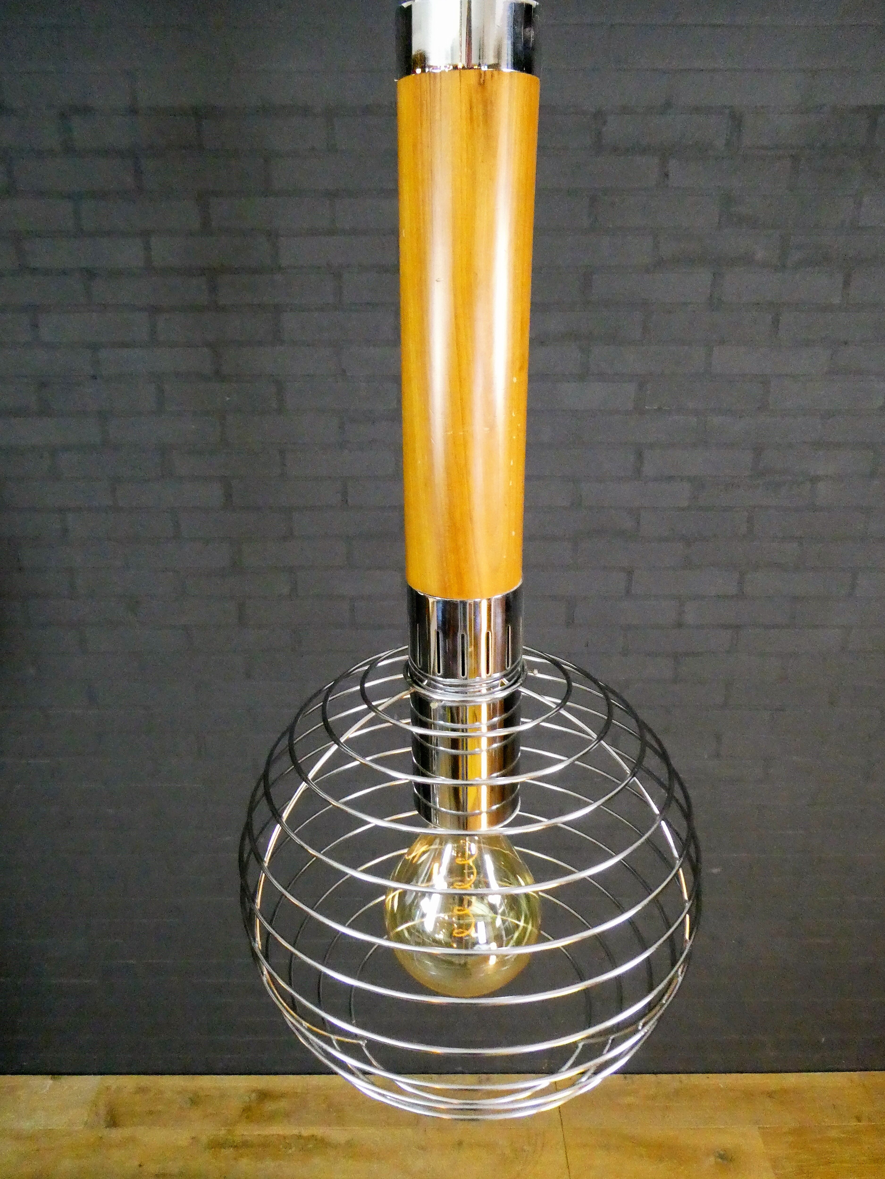 Unique Italian 'urban' hanging lamp by Esperia Luci