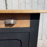 Parisian sideboard in black raw wood