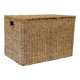 Vintage woven wicker trunk