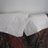 white métis pillowcases embroidered monogram A S