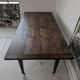 Campaign table in solid oak, Directoire style.