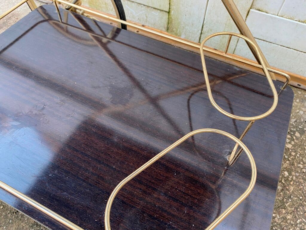 Furniture serving rolling bar 60s