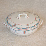 Soup vegetable old earthenware Longwy model 729