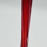 Red two-tone glass soliflore vintage design