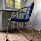 Souvignet chairs tubular chrome vintage modernist