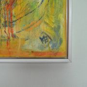 Contemporary painting "A City - I", oil on canvas by Mette Birckner, 2005