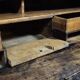 Antique curved secretary desk, Louis XV style, made of solid wood and marquetry.