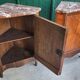 Pair of corner cabinets louis xvi corner furniture from the 18th century with a top ma