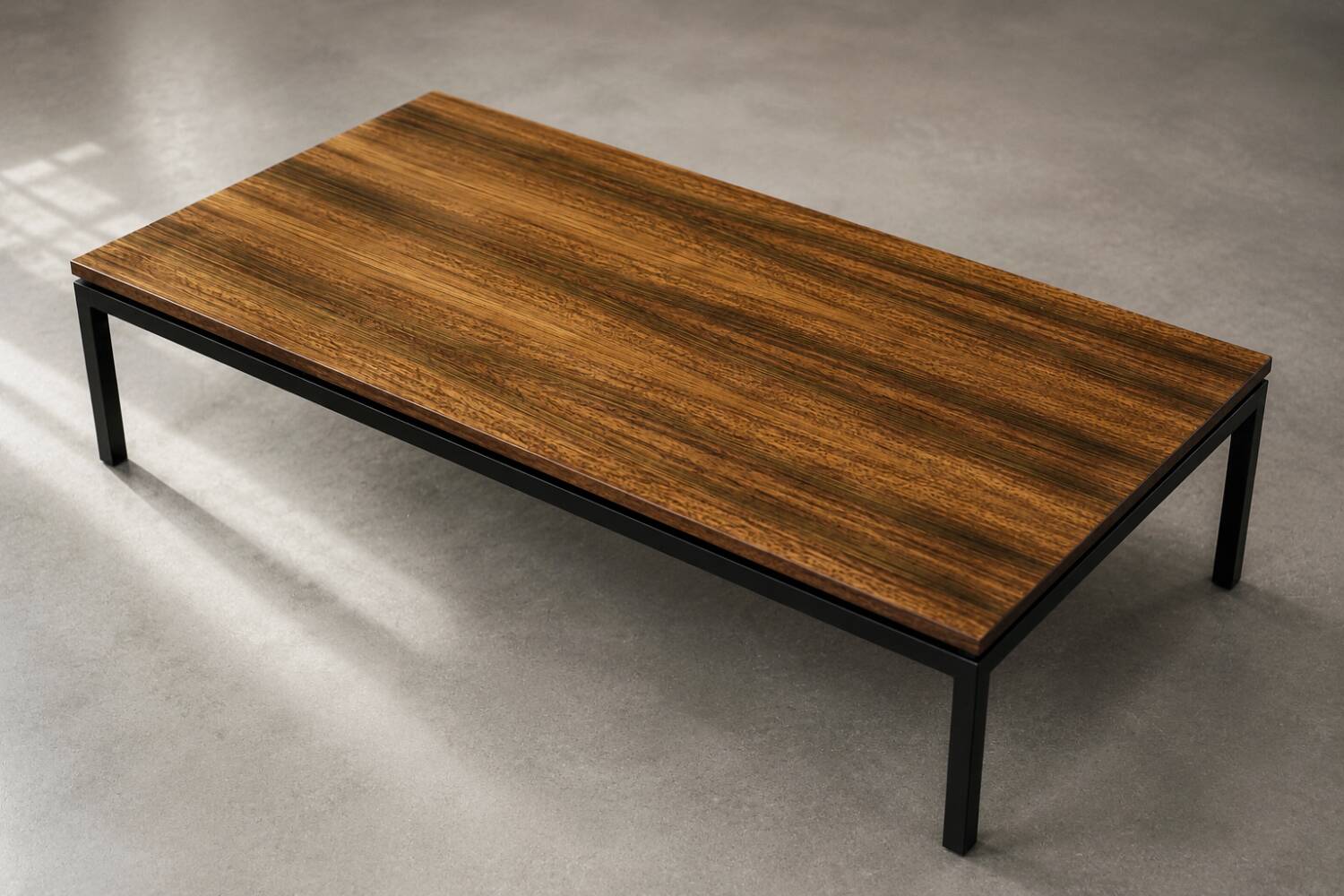 Vintage Low Mid-Century Modern Teak Coffee Table, Denmark, 1970s