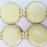 4 vintage enamel bowls