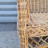 Rattan and wicker sofa 1960
