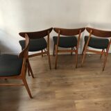 Série de 4 chaises scandinave