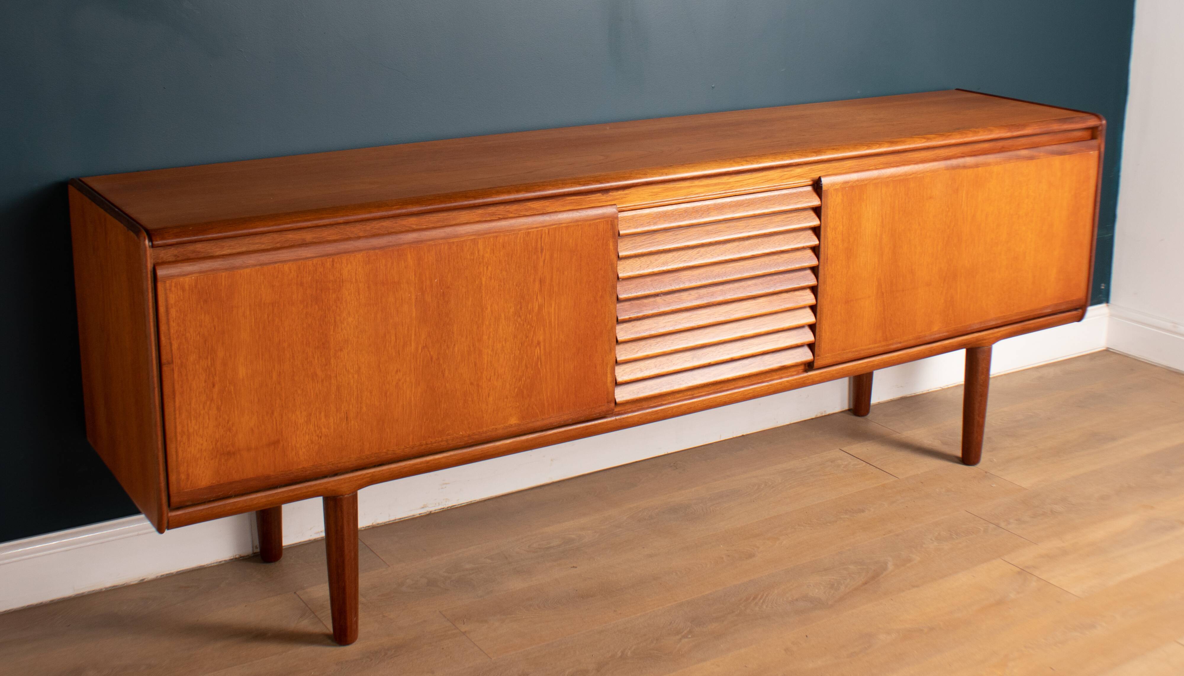 Retro Long Teak 1960s White & Newton Sideboard
