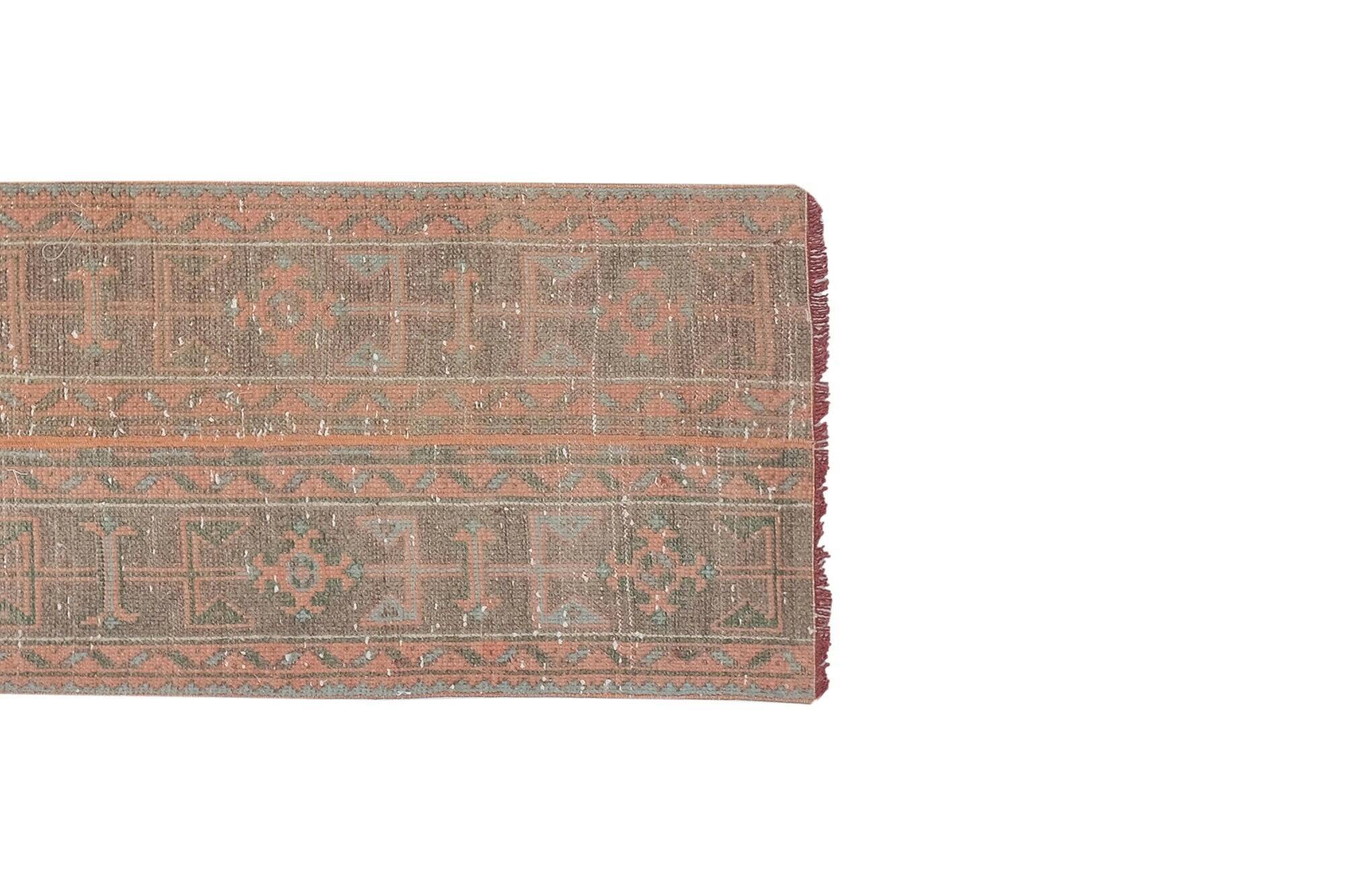 Vintage Turkish hallway rug 59x291 cm